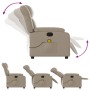 Sillón de masaje reclinable cuero sintético color capuchino by , Armchairs - Ref: Foro24-373573, Price: 230,02 €, Discount: %