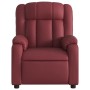 Sillón de masaje reclinable cuero sintético rojo tinto by , Armchairs - Ref: Foro24-373571, Price: 226,74 €, Discount: %