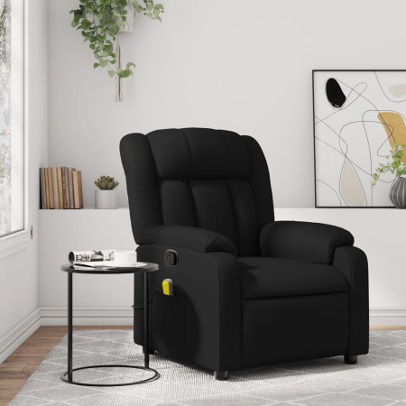 Sillón de masaje reclinable cuero sintético negro by , Armchairs - Ref: Foro24-373567, Price: 224,21 €, Discount: %
