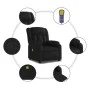 Sillón de masaje reclinable cuero sintético negro by , Armchairs - Ref: Foro24-373567, Price: 224,01 €, Discount: %