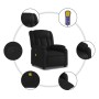 Sillón de masaje reclinable cuero sintético negro by , Armchairs - Ref: Foro24-373567, Price: 224,21 €, Discount: %