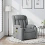 Sillón reclinable de masaje de tela gris claro by , Armchairs - Ref: Foro24-373586, Price: 220,10 €, Discount: %