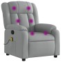 Sillón reclinable de masaje de tela gris claro by , Armchairs - Ref: Foro24-373586, Price: 223,43 €, Discount: %