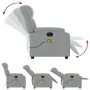Leicht grauer Stoff-Massage-Fernsehsessel von , Sessel - Ref: Foro24-373586, Preis: 220,10 €, Rabatt: %