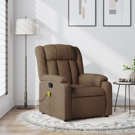 Ruhesessel mit Massagefunktion aus braunem Stoff von , Sessel - Ref: Foro24-373590, Preis: 238,47 €, Rabatt: %