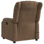 Sillón reclinable con masaje de tela marrón by , Armchairs - Ref: Foro24-373590, Price: 235,78 €, Discount: %