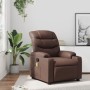 Massage-Sessel mit verstellbarer Rückenlehne aus braunem Kunstleder. von , Sessel - Ref: Foro24-374142, Preis: 232,43 €, Raba...