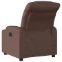 Sillón de masaje reclinable cuero sintético marrón de , Sillones - Ref: Foro24-374142, Precio: 252,42 €, Descuento: %