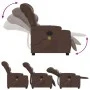 Sillón de masaje reclinable cuero sintético marrón de , Sillones - Ref: Foro24-374142, Precio: 252,42 €, Descuento: %