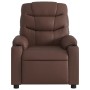 Massage-Sessel mit verstellbarer Rückenlehne aus braunem Kunstleder. von , Sessel - Ref: Foro24-374142, Preis: 232,43 €, Raba...