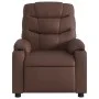 Sillón de masaje reclinable cuero sintético marrón de , Sillones - Ref: Foro24-374142, Precio: 252,42 €, Descuento: %