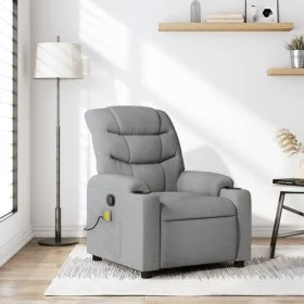 Sillón reclinable de masaje de tela gris claro by , Armchairs - Ref: Foro24-374156, Price: 265,53 €, Discount: %