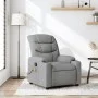 Sillón reclinable de masaje de tela gris claro by , Armchairs - Ref: Foro24-374156, Price: 265,53 €, Discount: %