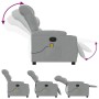 Leicht grauer Stoff-Massage-Fernsehsessel von , Sessel - Ref: Foro24-374156, Preis: 270,41 €, Rabatt: %