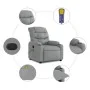 Sillón reclinable de masaje de tela gris claro by , Armchairs - Ref: Foro24-374156, Price: 265,53 €, Discount: %