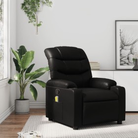 Sillón de masaje reclinable cuero sintético negro by , Armchairs - Ref: Foro24-374140, Price: 202,19 €, Discount: %
