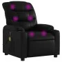 Sillón de masaje reclinable cuero sintético negro de , Sillones - Ref: Foro24-374140, Precio: 203,16 €, Descuento: %
