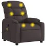 Dunkelbraunes Stoff-Massage-Sessel mit Liegefunktion von , Sessel - Ref: Foro24-374161, Preis: 270,16 €, Rabatt: %