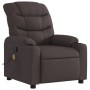 Sillón de masaje reclinable de tela marrón oscuro by , Armchairs - Ref: Foro24-374161, Price: 275,29 €, Discount: %