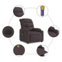 Sillón de masaje reclinable de tela marrón oscuro by , Armchairs - Ref: Foro24-374161, Price: 275,29 €, Discount: %