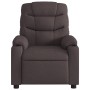 Sillón de masaje reclinable de tela marrón oscuro by , Armchairs - Ref: Foro24-374161, Price: 275,29 €, Discount: %