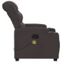 Dunkelbraunes Stoff-Massage-Sessel mit Liegefunktion von , Sessel - Ref: Foro24-374161, Preis: 270,16 €, Rabatt: %