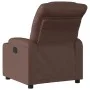 Brauner Kunstleder-Fernsehsessel von , Sessel - Ref: Foro24-374135, Preis: 254,39 €, Rabatt: %