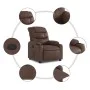 Brauner Kunstleder-Fernsehsessel von , Sessel - Ref: Foro24-374135, Preis: 254,39 €, Rabatt: %