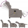 Sillón de masaje reclinable de tela gris taupé by , Armchairs - Ref: Foro24-374163, Price: 249,67 €, Discount: %