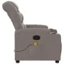 Ruhesessel mit grau-taupefarbenem Stoffbezug und Massagefunktion von , Sessel - Ref: Foro24-374163, Preis: 245,62 €, Rabatt: %