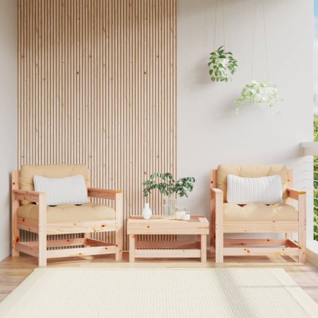 Gartenmöbel 2 Stück Massivholz Kiefer Sofas von , Modulare Sofas für den Außenbereich - Ref: Foro24-825492, Preis: 92,01 €, R...