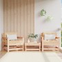 Sillones de jardín 2 unidades madera maciza de pino by , Modular outdoor sofas - Ref: Foro24-825492, Price: 92,01 €, Discount: %