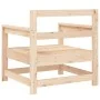 Sillones de jardín 2 unidades madera maciza de pino de , Sofás modulares de exterior - Ref: Foro24-825492, Precio: 91,16 €, D...