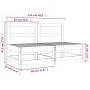 Sofás centrales de jardín 2 uds madera maciza de pino gris by , Modular outdoor sofas - Ref: Foro24-825515, Price: 122,57 €, ...