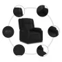 Sillón reclinable eléctrico de cuero sintético negro by , Armchairs - Ref: Foro24-3205136, Price: 282,40 €, Discount: %