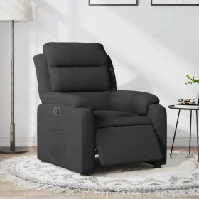 Sillón reclinable eléctrico de tela negro by , Armchairs - Ref: Foro24-3204958, Price: 263,77 €, Discount: %