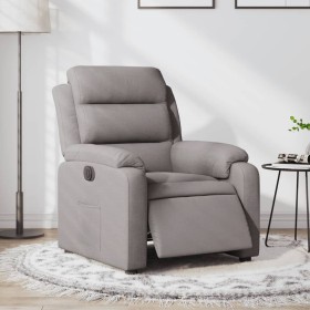 Sillón reclinable eléctrico tela gris taupé by , Armchairs - Ref: Foro24-3204964, Price: 242,98 €, Discount: %