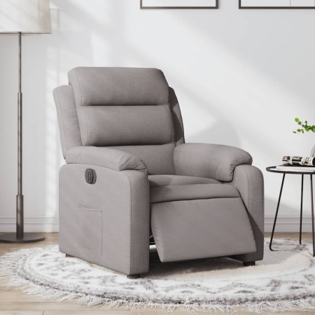 Sillón reclinable eléctrico tela gris taupé by , Armchairs - Ref: Foro24-3204964, Price: 242,98 €, Discount: %