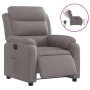 Sillón reclinable eléctrico tela gris taupé by , Armchairs - Ref: Foro24-3204964, Price: 242,98 €, Discount: %