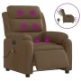 Sillón reclinable de masaje eléctrico tela marrón by , Armchairs - Ref: Foro24-3204972, Price: 307,70 €, Discount: %