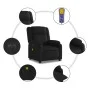 Sillón de masaje reclinable eléctrico cuero sintético negro by , Armchairs - Ref: Foro24-3205143, Price: 271,71 €, Discount: %