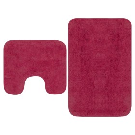 Set of 2 fuchsia fabric bath mats by vidaXL, Rugs and bath mats - Ref: Foro24-133234, Price: 25,20 €, Discount: %
