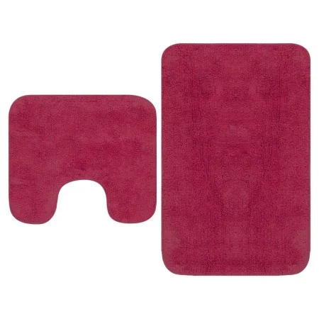 Set of 2 fuchsia fabric bath mats by vidaXL, Rugs and bath mats - Ref: Foro24-133234, Price: 21,43 €, Discount: %