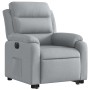 Sillón eléctrico reclinable elevable de tela gris claro by , Armchairs - Ref: Foro24-3205004, Price: 346,57 €, Discount: %