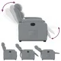 Sillón eléctrico reclinable elevable de tela gris claro by , Armchairs - Ref: Foro24-3205004, Price: 371,03 €, Discount: %