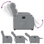 Sillón eléctrico reclinable elevable de tela gris claro by , Armchairs - Ref: Foro24-3205004, Price: 346,57 €, Discount: %