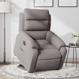 Sillón eléctrico reclinable elevable de tela gris taupe by , Armchairs - Ref: Foro24-3205012, Price: 365,03 €, Discount: %