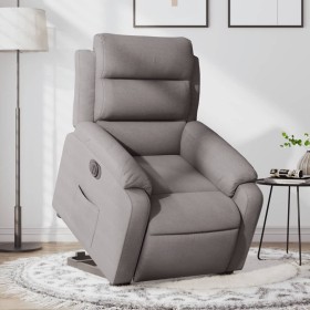 Sillón eléctrico reclinable elevable de tela gris taupe de , Sillones - Ref: Foro24-3205012, Precio: 314,03 €, Descuento: %