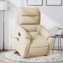 Sillón de masaje eléctrico reclinable elevable tela crema by , Armchairs - Ref: Foro24-3205025, Price: 343,99 €, Discount: %