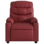 Sillón masaje reclinable eléctrico cuero sintético rojo tinto by , Armchairs - Ref: Foro24-3206596, Price: 272,31 €, Discount: %